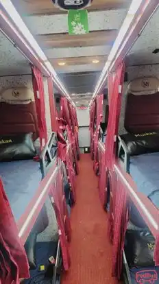 Muskan Travels Bus-Seats layout Image