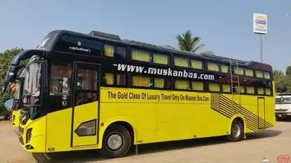 Muskan Travels Bus-Side Image