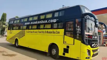 Muskan Travels Bus-Side Image