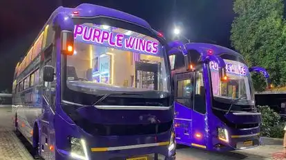 Purple Wings Coaches Bus-Front Image