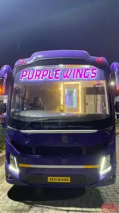 Purple Wings Coaches Bus-Front Image