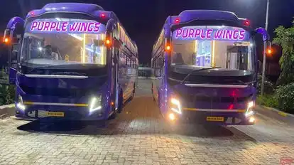 Purple Wings Coaches Bus-Front Image