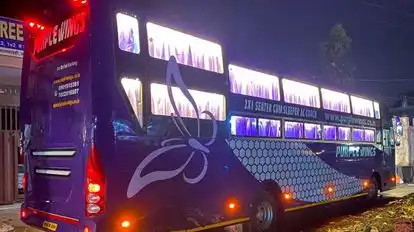 Purple Wings Coaches Bus-Side Image