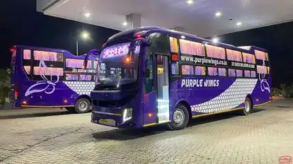 Purple Wings Coaches Bus-Side Image