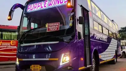 Purple Wings Coaches Bus-Front Image