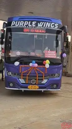 Purple Wings Coaches Bus-Front Image