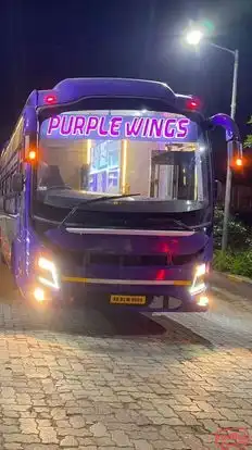 Purple Wings Coaches Bus-Front Image