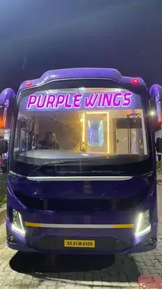Purple Wings Coaches Bus-Front Image