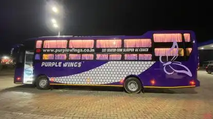 Purple Wings Coaches Bus-Side Image