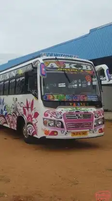 V M Travels Bus-Front Image