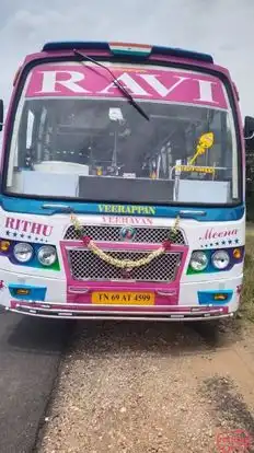 Ashwin Ravi Travels Bus-Front Image
