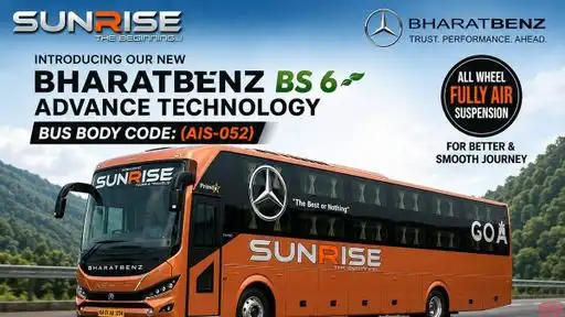 Sunrise Tours and Travels Bus-Front Image