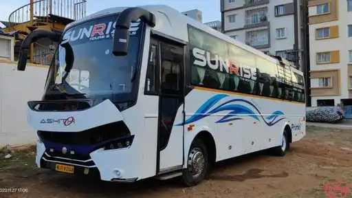 Sunrise Tours and Travels Bus-Front Image