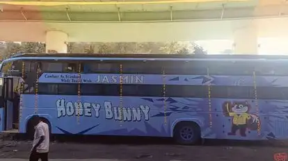 Aakash Travels Bus-Side Image