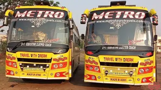 Metro Tours and Travels Bus-Front Image