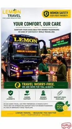 Lemon Travels Bus-Amenities Image