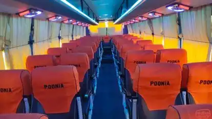 Poonia Transport Bus-Seats layout Image