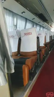 Poonia Transport Bus-Seats layout Image