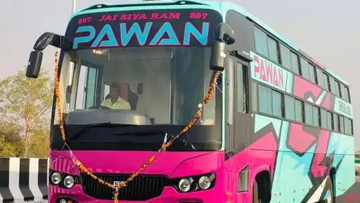Pawan Travels Balaghat Bus-Front Image