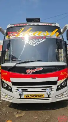 New Akash Travels Bus-Front Image