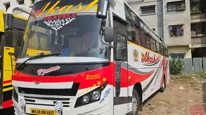 New Akash Travels Bus-Front Image