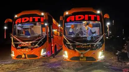 New Akash Travels Bus-Front Image