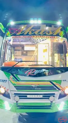 New Akash Travels Bus-Front Image