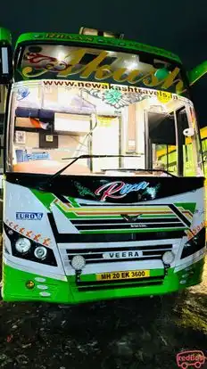 New Akash Travels Bus-Front Image