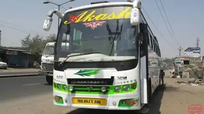 New Akash Travels Bus-Front Image
