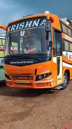 New Akash Travels Bus-Front Image