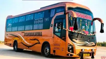 Jay Vishwakarma Travels JVKT Bus-Side Image