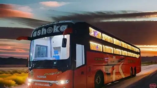 Ashoka Travels Bus-Front Image