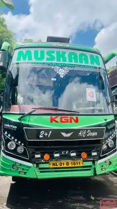 Muskan Travels Bus-Front Image