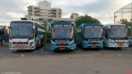 OM SAI TRAVELS PRAKASHA Bus-Front Image