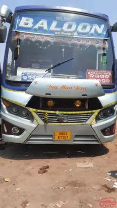 Blue Baloon Bus-Front Image