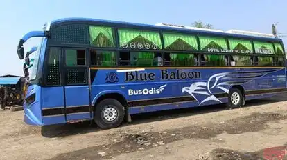 Blue Baloon Bus-Side Image