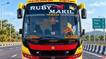 Ruby Makil Travels Bus-Front Image