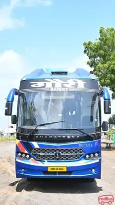 Asha Travels Bus-Front Image