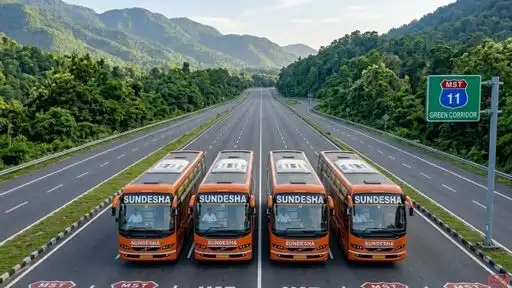 Sundesha Travels Bus-Front Image