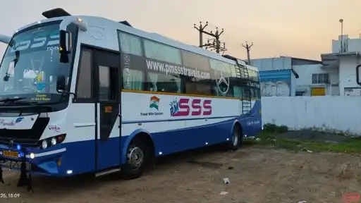 PM SSS Travels Bus-Front Image