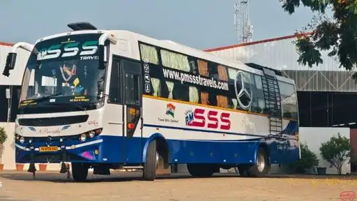 PM SSS Travels Bus-Front Image