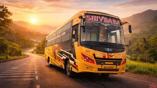 New Shivbaba Tours And Travels Bus-Front Image