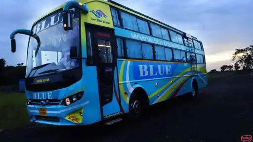 Blue Travels  Bus-Front Image