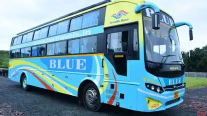 Blue Travels  Bus-Side Image