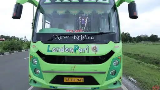 New Krishna Travels Bus-Front Image