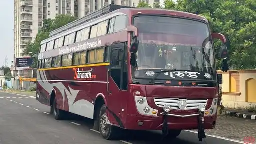 JSJK Travels And Cargo Bus-Front Image