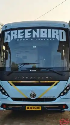 Green Bird Tours & Travels Bus-Front Image