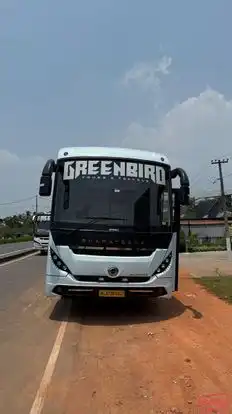 Green Bird Tours & Travels Bus-Front Image