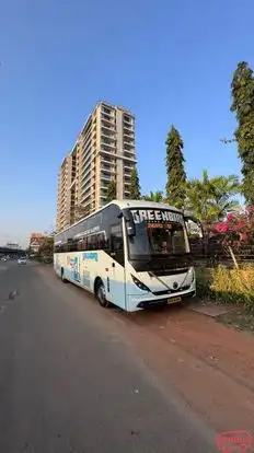 Green Bird Tours & Travels Bus-Front Image