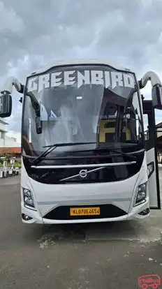 Green Bird Tours & Travels Bus-Front Image